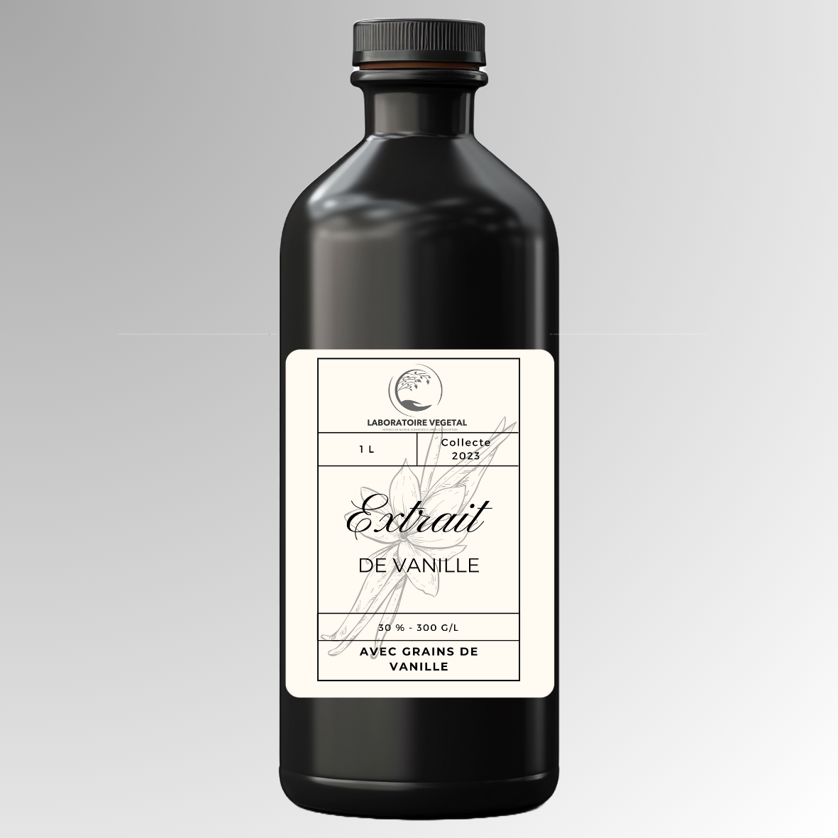 Extrait de vanille Bourbon Madagascar avec ou sans grain pour Professionnel et Industriel 100g/L - 400g/L TTC