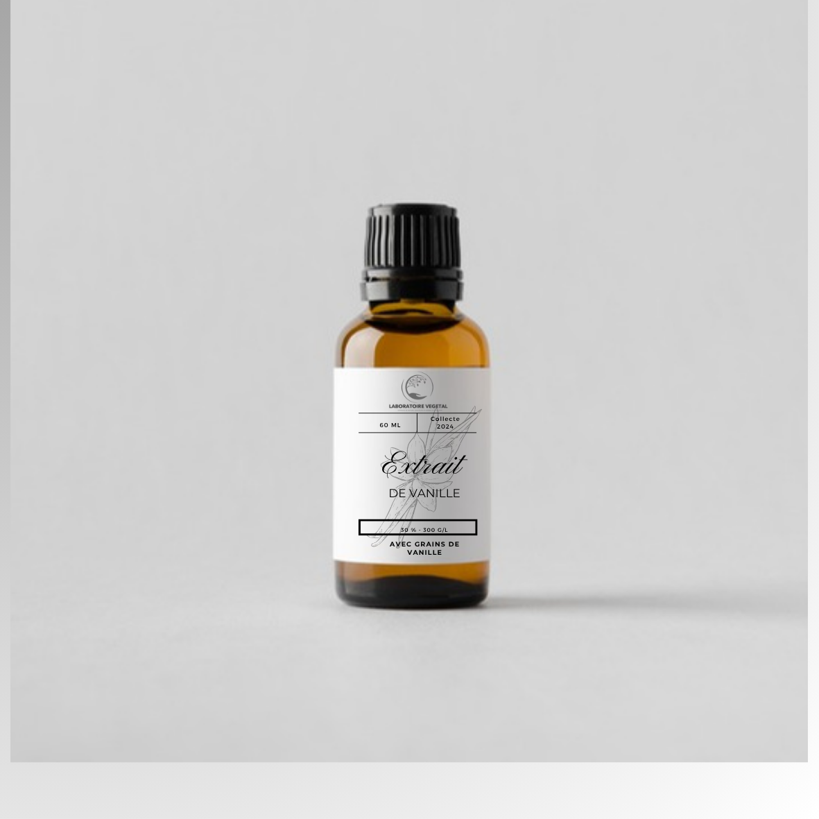 Extrait de vanille de Madagascar liquide avec ou sans grain pour Professionnel et Industriel TTC 100gr/L à 400gr/L
