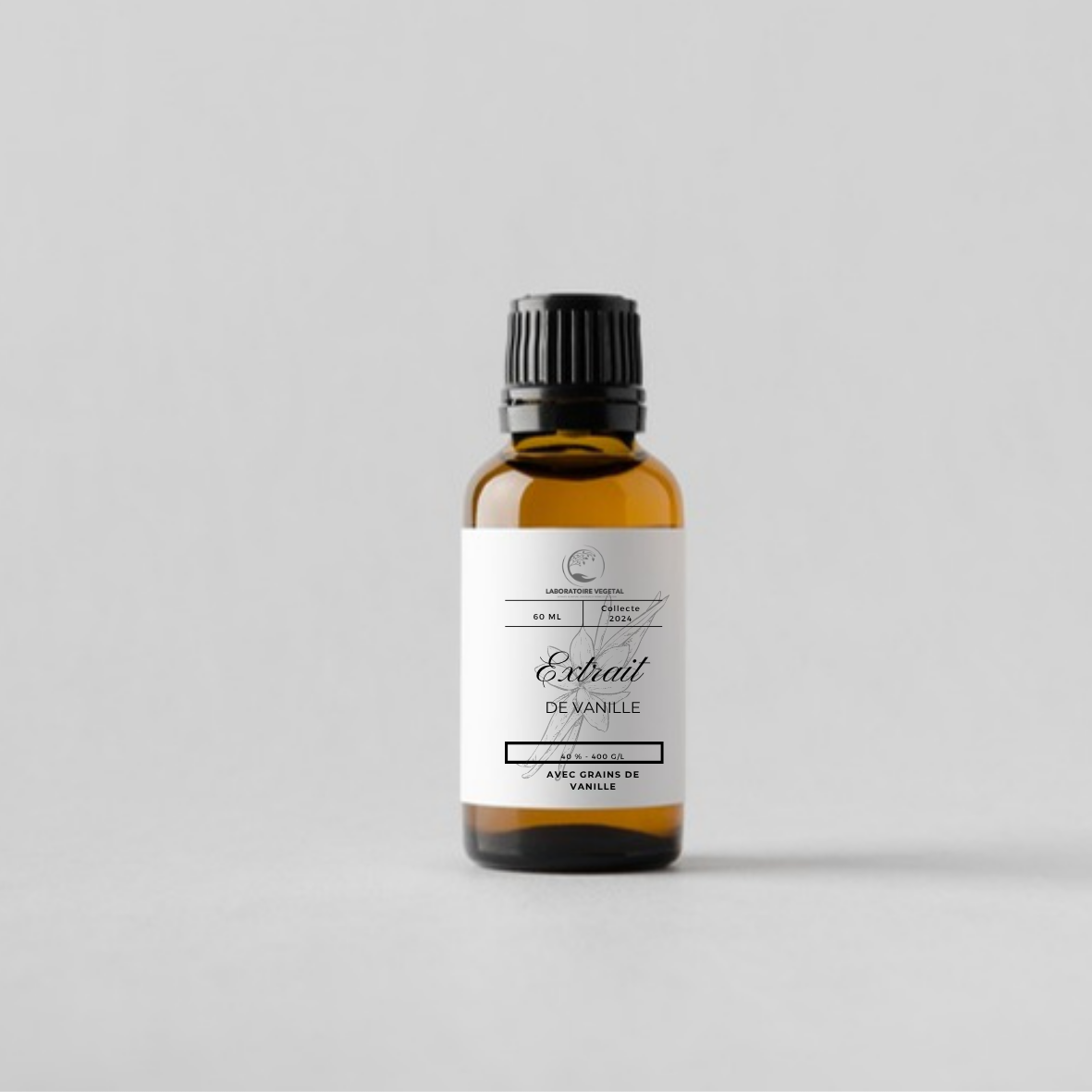 Extrait de vanille de Madagascar liquide avec ou sans grain pour Professionnel et Industriel TTC 100gr/L à 400gr/L
